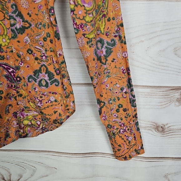 ETRO Multicolor Paisley & Floral Button Down Shirt - Size 40 - Picture 6 of 15
